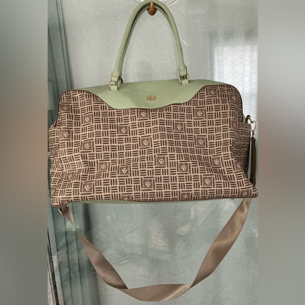 Anne Klein AK Cube Logo Weekender bag